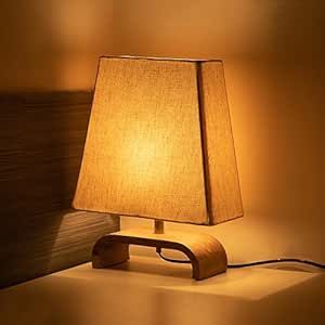 Arc Base Fabric Shade Lamp