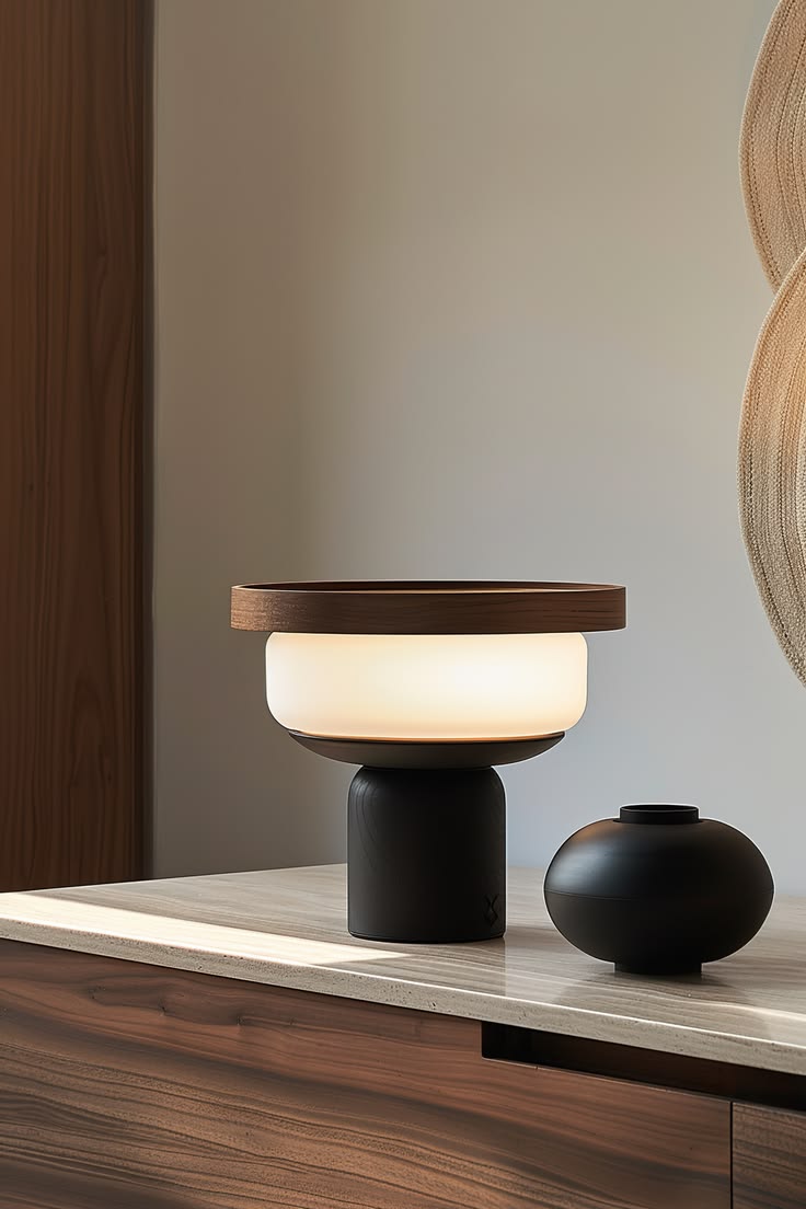 Japandi Halo Table Lamp