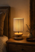 Nora Pebble Wood Table Lamp
